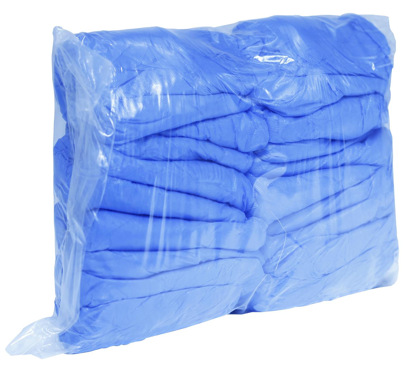 Blue Disposable Overshoes CPE 16" (One size fits all) - Pack of 100 - Case of 20