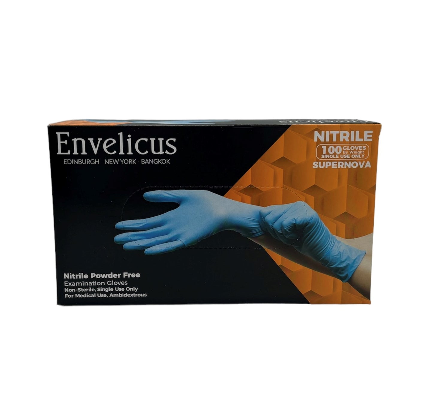 Envelicus Supernova Blue Powder Free Nitrile Gloves - Box 100 - XL