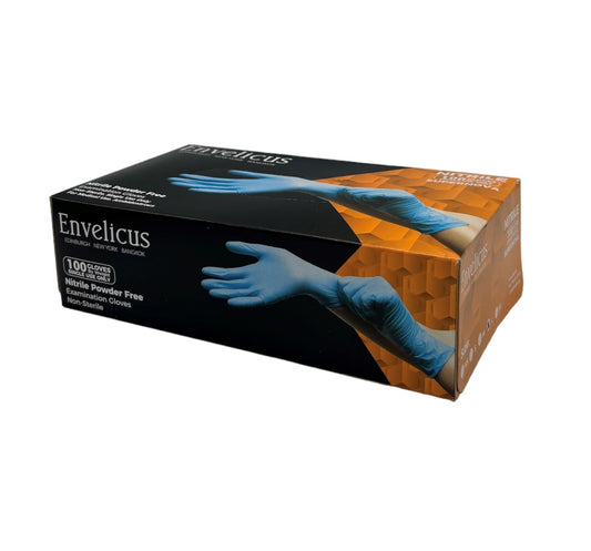 Envelicus Supernova Blue Powder Free Nitrile Gloves - Box 100 - XL