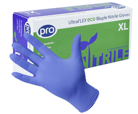 PRO UltraFLEX Eco Bluple Nitrile Gloves - Box 100 - XL