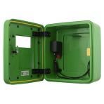 4000 Series Outdoor Defibrillator Cabinet - Unlocked - Heater and LED Light - Green