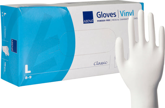 Abena Clear Powder Free Vinyl Gloves