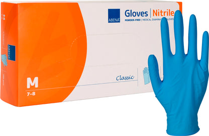 Abena Classic Protect Blue Powder Free Nitrile Gloves