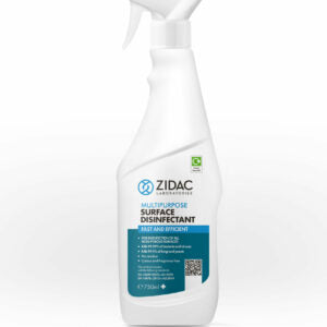 Zidac Multipurpose Surface Disinfectant 750ML Trigger Spray