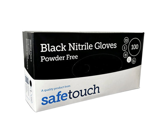 Safe Touch 4g Black Nitrile Gloves