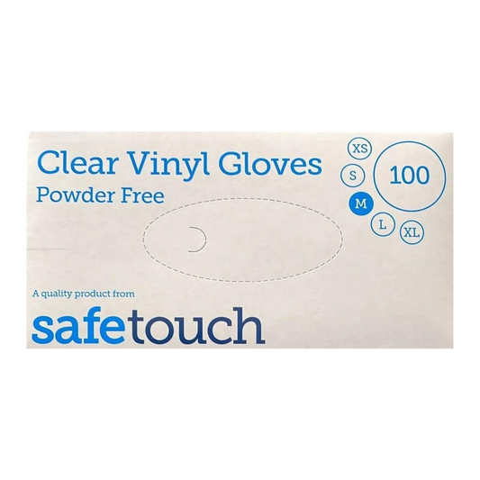 Safe Touch Clear Vinyl Gloves