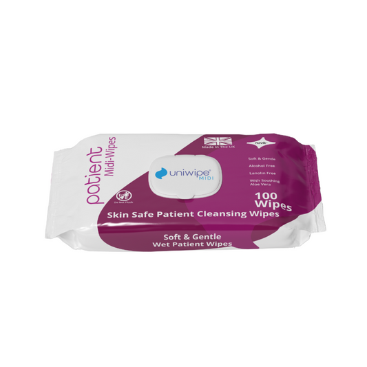 Uniwipe Skin Safe Patient Midi-Wipes