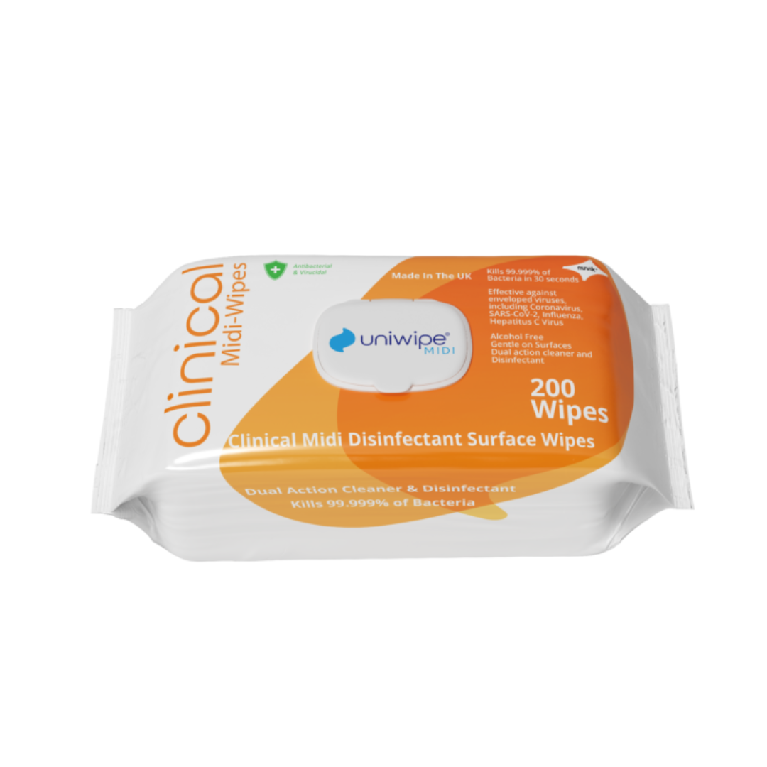 Uniwipe Clinical Disinfectant Midi-Wipes