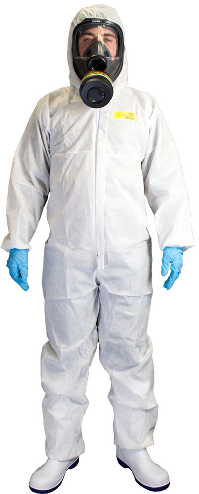 White SMS Type 5/6 Coverall (55gsm) - Case of 50 - XXL