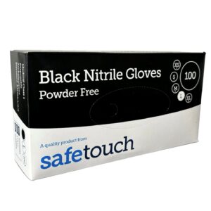 Safetouch 4g Black Powder Free Nitrile Gloves